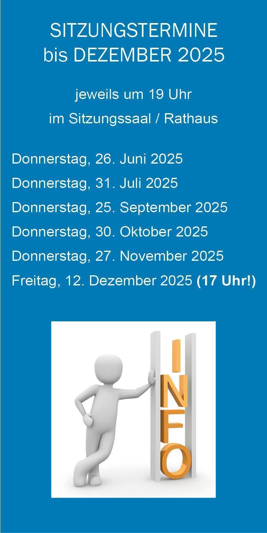 Sitzungstermine 2025